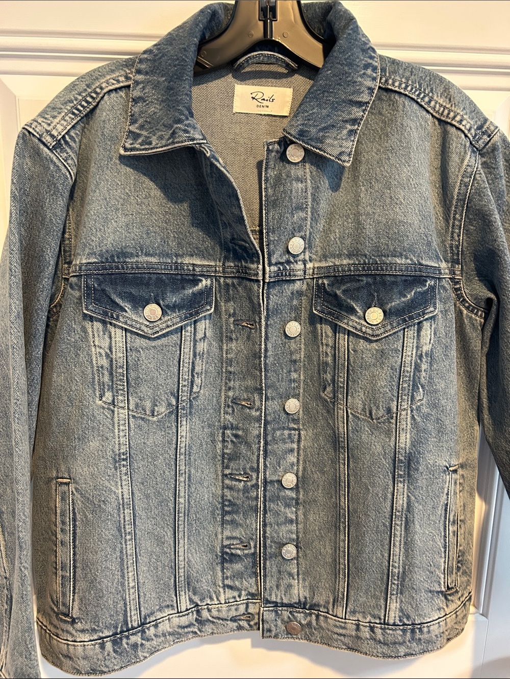 Rails Light Blue Washed Denim Jacket